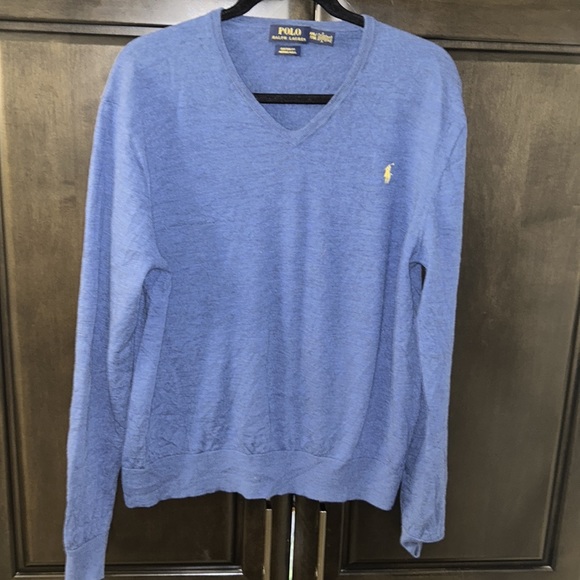 men Polo Ralph Lauren custom fit V neck sweater - Picture 2 of 8